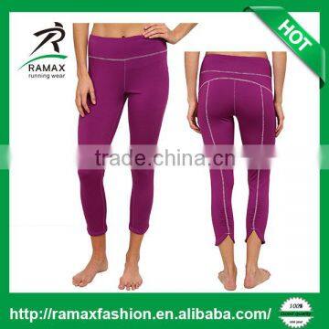Ramax Custom Women Yoga Fitness 3/4 Ruched Capris Pants