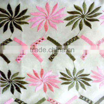 african george fabric modern maple leaf African emboridery fabric