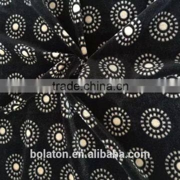 Round Flower Circle Pattern Ks Print Velvet For India