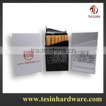 Silver Aluminum Cigarette Case Box with Classic Opening aluminum cigarette case with automatic opening