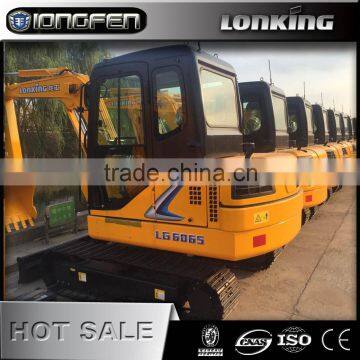 LG6065E hot sale 6 ton ku bota / Yan mar mini excavator for sale with low price