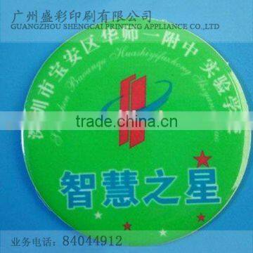 clear round epoxy resin sticker