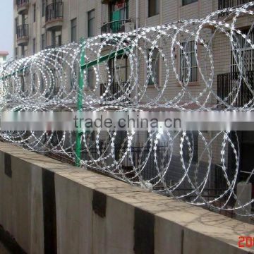 Iron military fence barbed wire