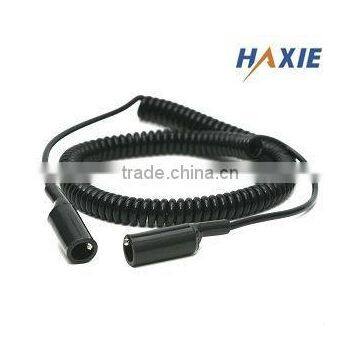 Insulated Alligator Clips on Both Ends - Coiled Cord
