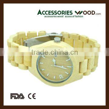 wholesale Bamboo watch natural handmade wooden watch 2016 new wrist watch