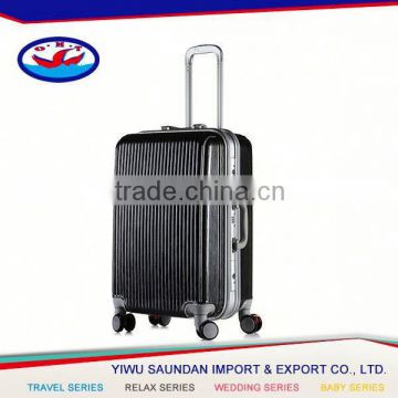 Yiwu alibaba pu material trolly suitcase