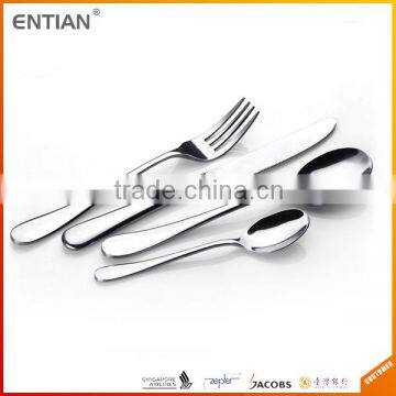 Low MOQ stainless steel flatware sets for restaurant