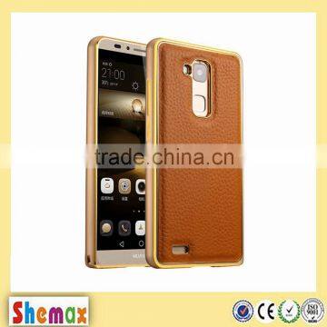 Luxury leather case for huawei mate 7,Bumper case for huawei mate 7