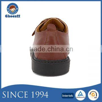 Little Student Classic Business Style Kids Brown Leather School Shoes photo-5