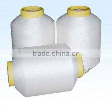 high tenacity spandex covered polyester yarn in raw white