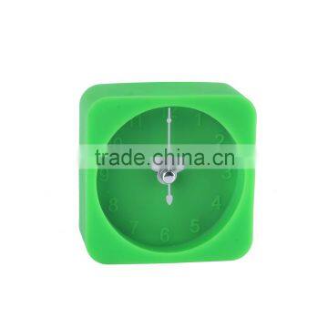 2016 Hot sale small square shape silicon clock