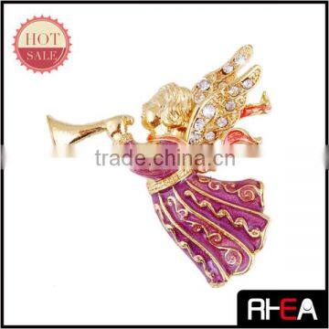 2014 Famous Design Fashion Angel Christmas Brooch Jewelry