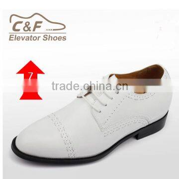 2015 new style fashion white wedding shoes for men