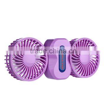 Couple Fan Rotate Foldable Double Fans Heads Handheld Rechargeable Portable Mini Usb Fan photo-4