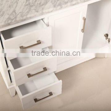24 Inch White Carrara Marble Top Bathroom Furniture photo-3