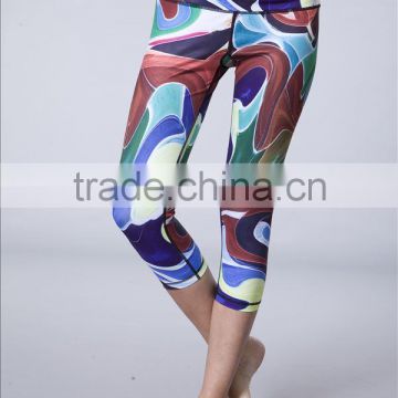 Bodybuilding clothing, colorful and compression yoga wear for ladies