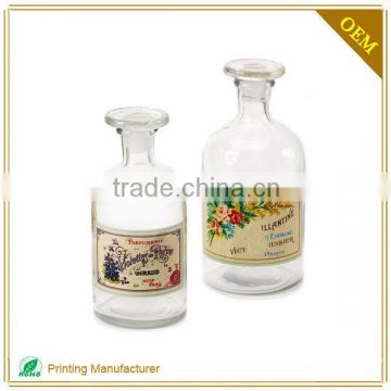 OEM Private Perfume Label For Cosmetic Jars Manufacturers