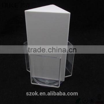 Clear high quality rotate acrylic brochure holder