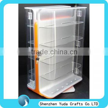 custom made floor stand clear acrylic cigarette display unit supermarket display shelves