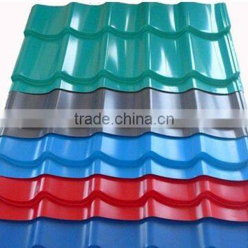 Galvanized corrugated metal roofing red color steel sheet