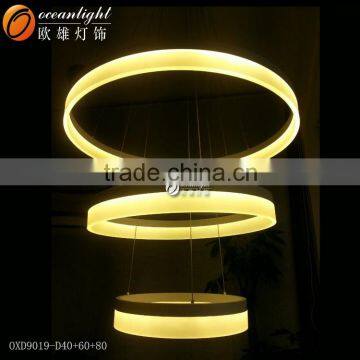 Acrylic Circle Lights Pendant Circle Chandelier Modern LED Lights OXD9019-D40+60+80W