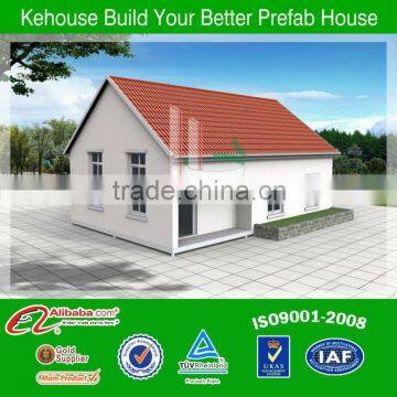 Low cost two bedroom small prefab modern steel house design