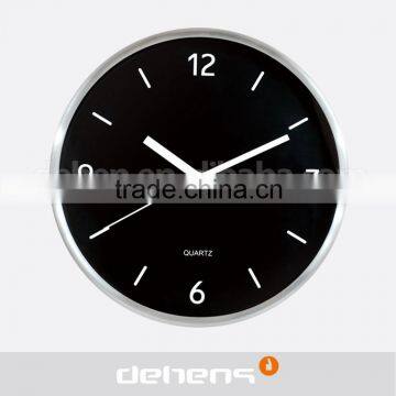 DEHENG 2016 new style low price logo customization aluminum metal wall clock