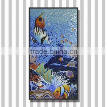 JY-JH-OC03 Perfect bonding Handmade glass mural Wall backspalsh decor mosaic Underwater bathroom glass painting