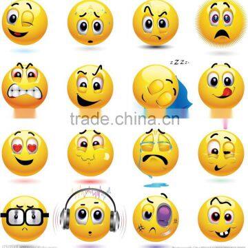 Mix Smile Face Tattoo Emojis Sticker Temporary Emoji Sheet