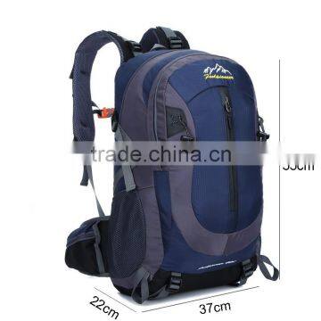 dark blue outdoor adventure backpack