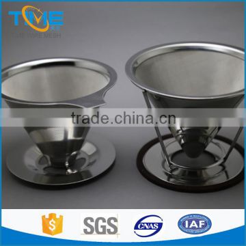 18/8 stainless steel clever coffee cone dripper