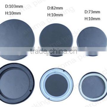 Electroplating Flat Metal Lids For Candles Jars, Black Metal Candle Lids