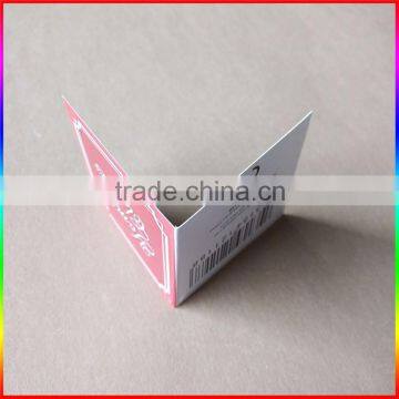 High End Custom Black Card Paper Hang Tag/center Folded Swing Tag photo-2