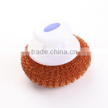 Copper Coated Mesh Scourers With Plastic Handle