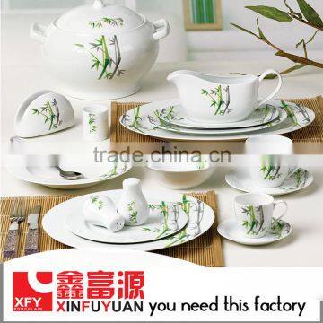 Hot Selling Porcelain Dinnerware Decal Dinner Sets with your own LOGO