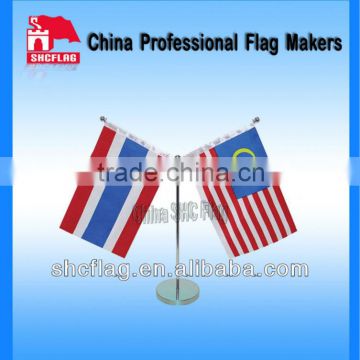 Wholesale retractable stainless table flag stand