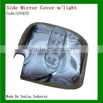 toyota parts #000438 hiace side mirror cover with light chrome side mirror cover for hiace