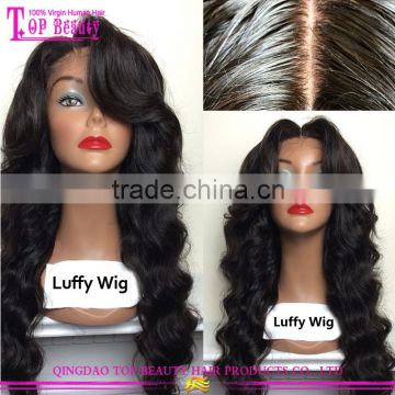 100% human hair glueless silk top full lace wig virgin brazilian cheap silk base full lace wig