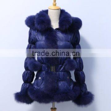 2015 hot selling downcoat with fur for women from China 10010