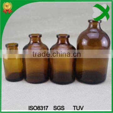 amber glass sterile vials, amber glass medicine bottles