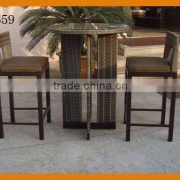 Coffee Bar Table With 2PCS Chair