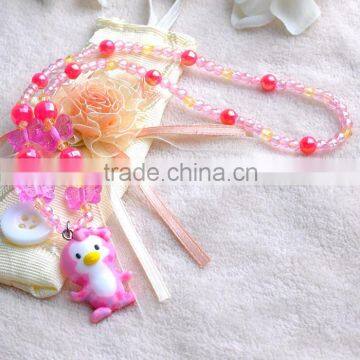 New Products 2016 Kids animal Polymer style Clay Necklace Bracelet Ring Beads Kids Jewelry Set