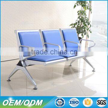 2016 Red Leather Metal Hospital Waiting Room Chairs With Armrest photo-5