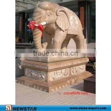 Marble Elephant Carvings