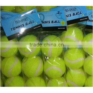 custom printed tennis balls 3 pieces packing tennis ball