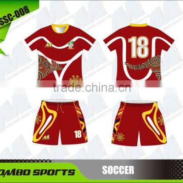 Aboriginal design soccer shirt and shorts