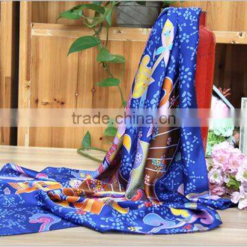 Hot Sales The Latest Pattern Silk Satin Plain Scarf