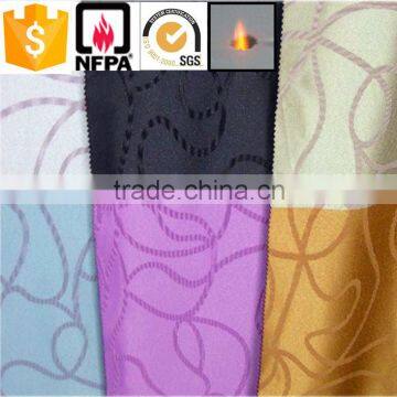 China suppliers 100% polyester luxury brilliant high quality mobile home curtain material fabric cloth