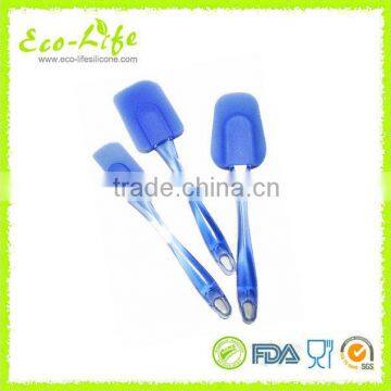 3pcs Silicone Spatula Set with PP Handle, Baking Tools Utensils