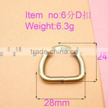 Wholesale new products of handbags hardware 20mm D- ring